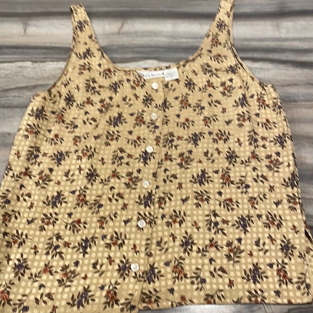 Anne Klein 100% Silk Sleeveless Top